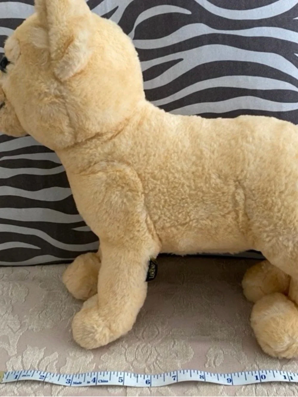 Disney Plush Tan Lion Cub Dog Toy with Green Eyes (Good)